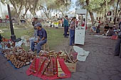 Arequipa, spontaneous artisan market in the courtyard of San Francisco church